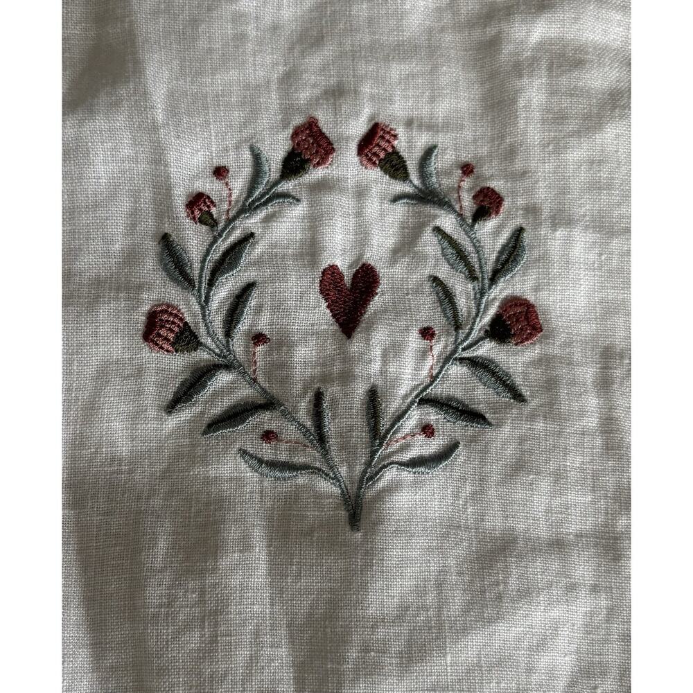 Men’s AllSaints Deck Embroidered White Linen Camp Shirt Relaxed Boxy Fit Sz S - Picture 7 of 11